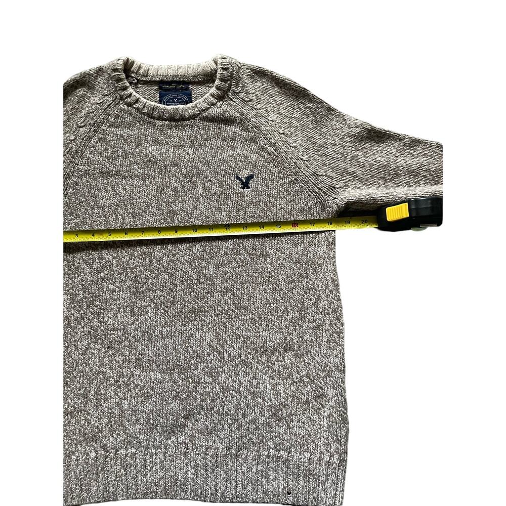 American Eagle Chunky Knit Fisherman Sweater Size Small Cotton/wool Academia AE - Picture 3 of 10